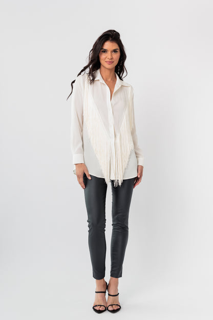 Oversized Fringe Blouse