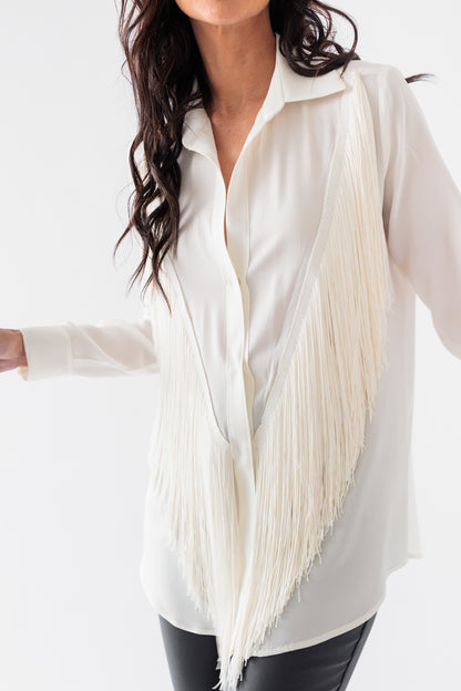 Oversized Fringe Blouse