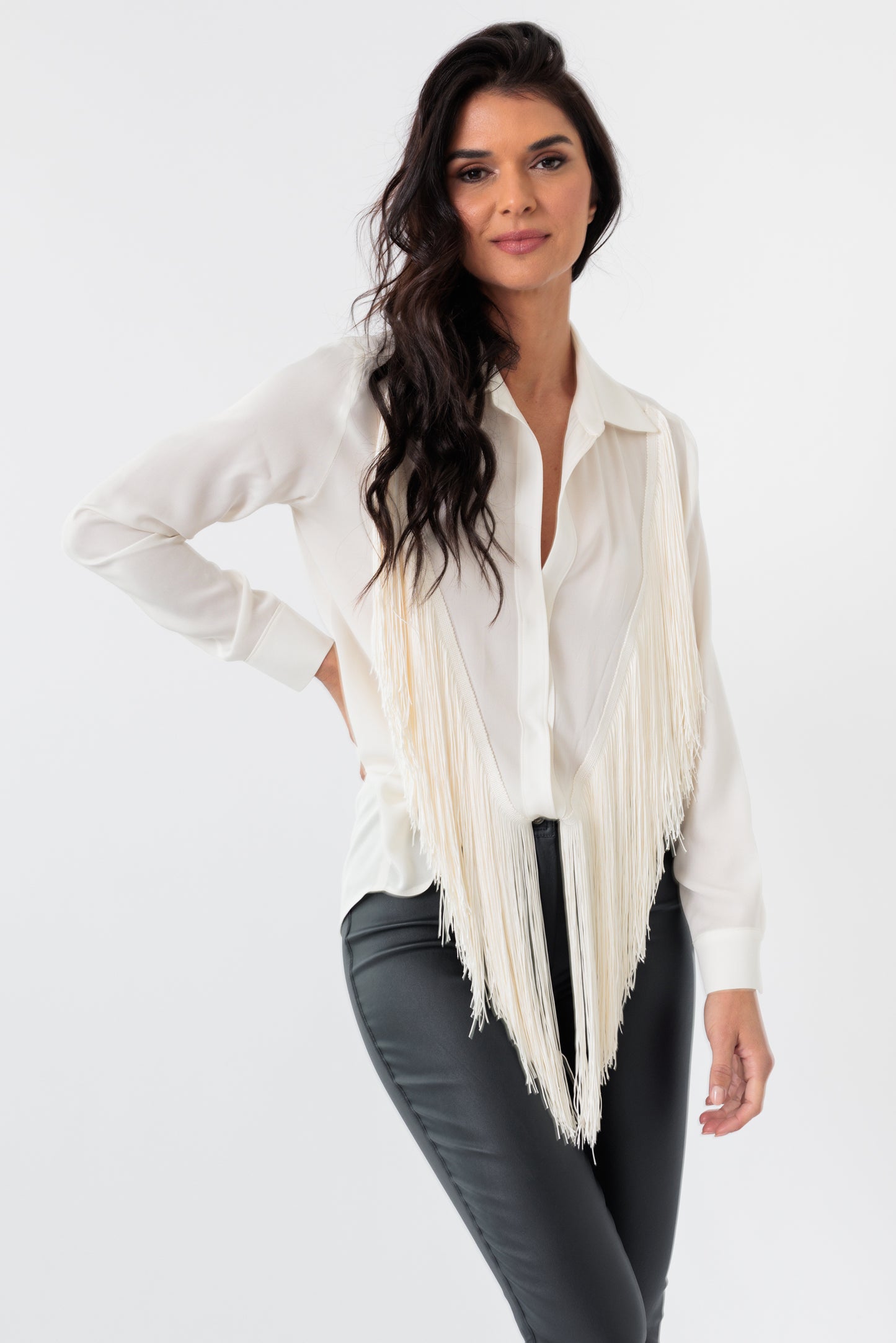 Oversized Fringe Blouse