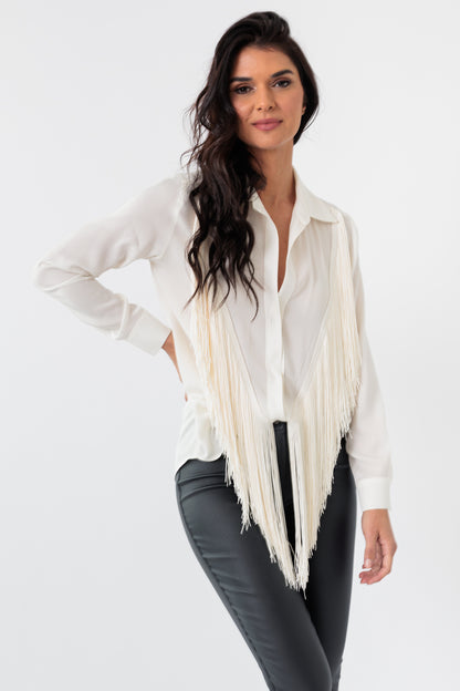 Oversized Fringe Blouse
