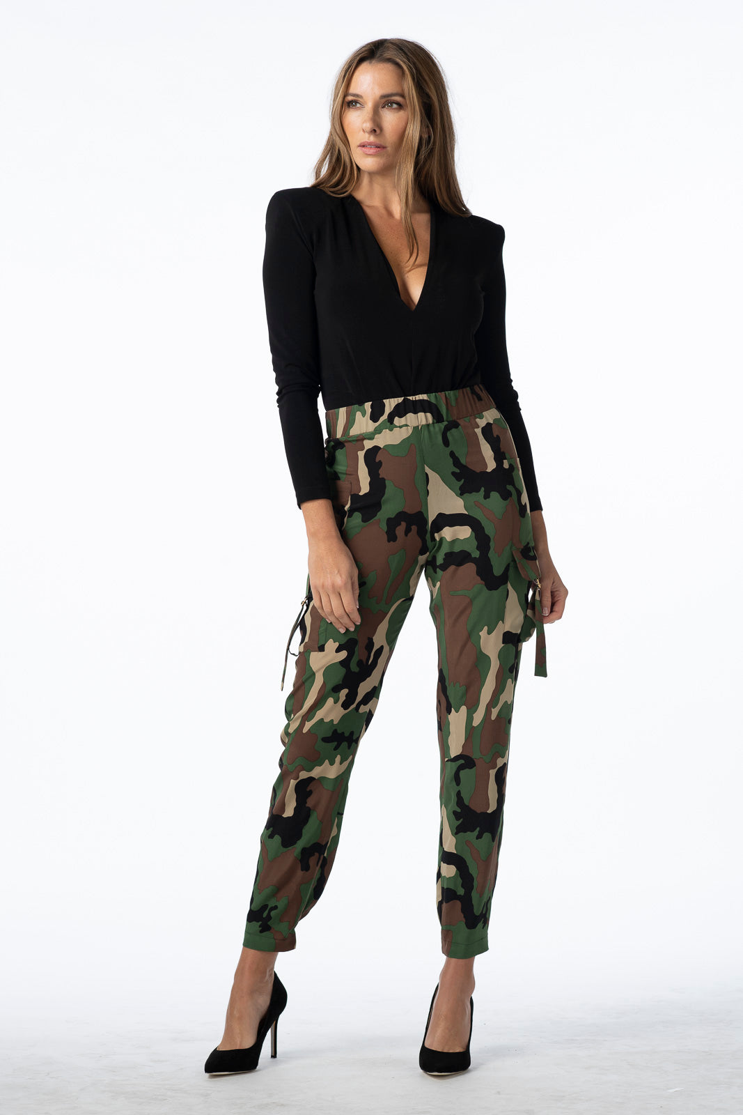 Silk Camouflage Cargos Pant