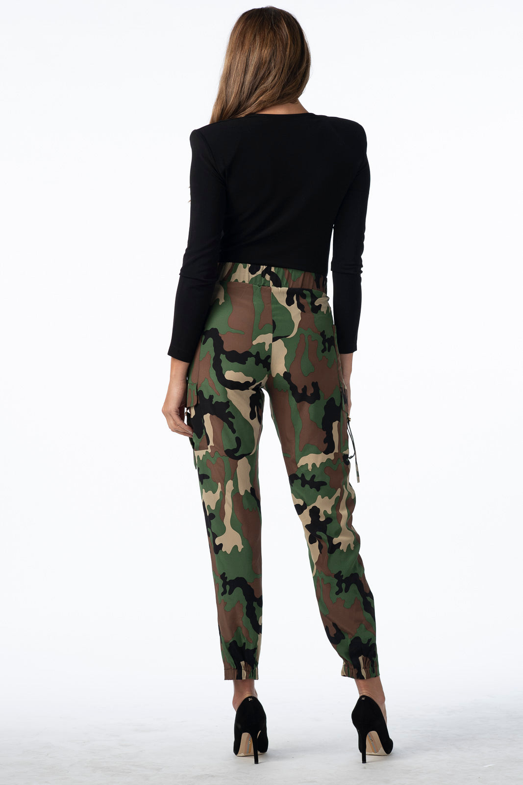 Silk Camouflage Cargos Pant