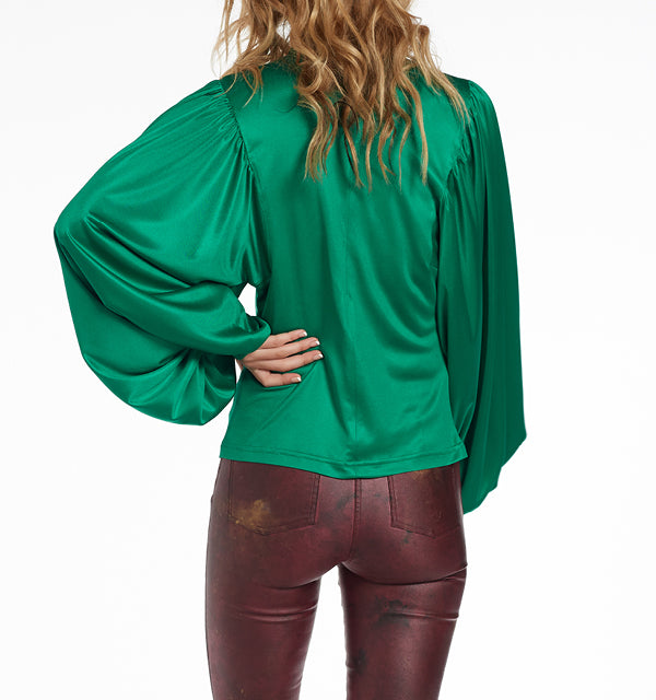 Bubble High-Neck Blouse