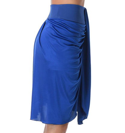Brava Draped Skirt, Electric Blue