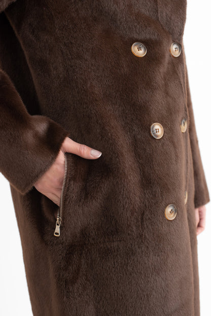 Reversible Faux Shearling Coat Jacket