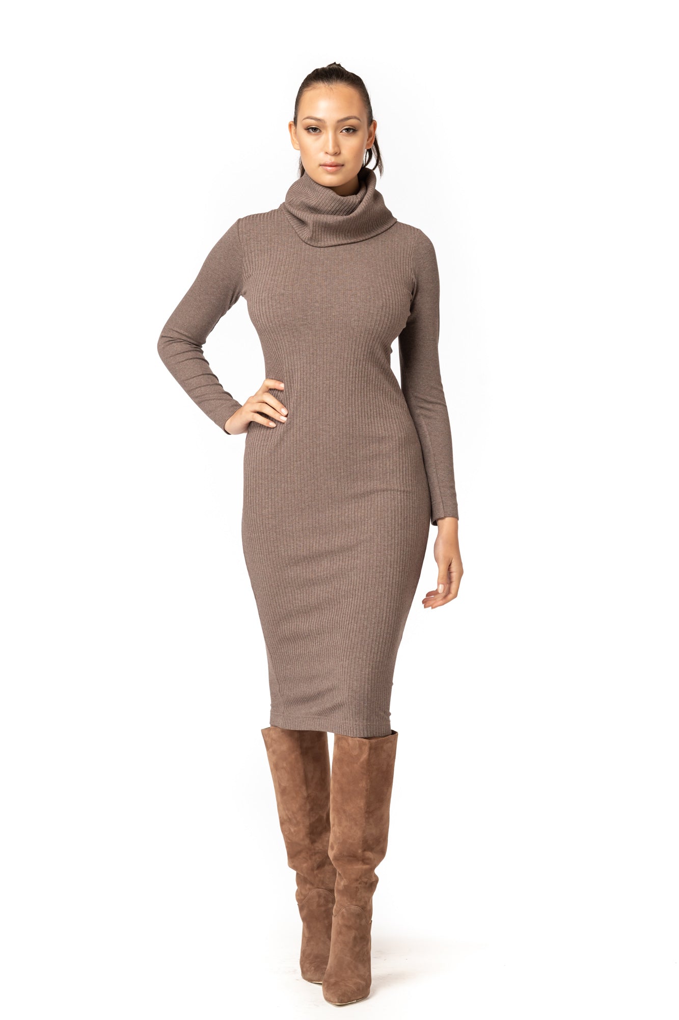 Cowl Turtleneck Dress Daniela Corte Cowl Turtleneck Dress Daniela Corte