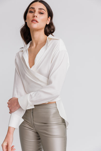 Wrap Cabana Blouse